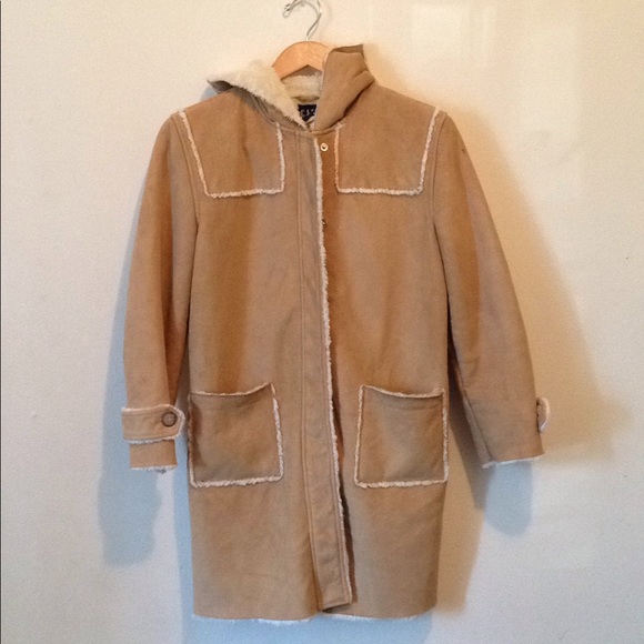 GAP Jackets & Blazers - GAP | Suede Sheerling Coat